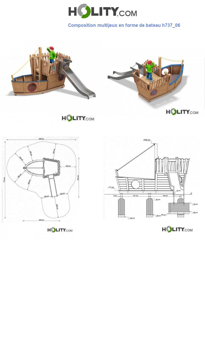 Composition multijeux en forme de bateau h737_06
