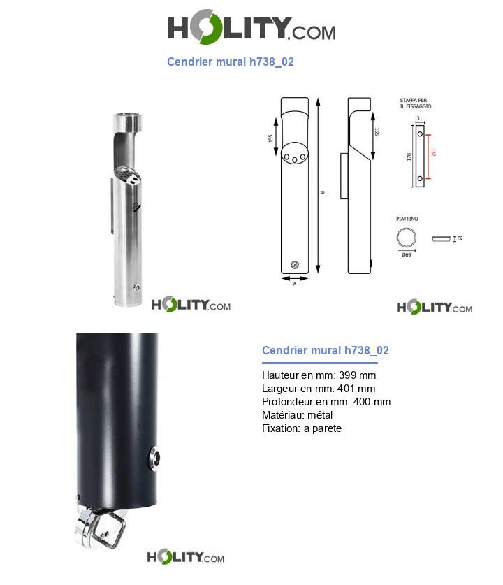 Cendrier mural h738_02