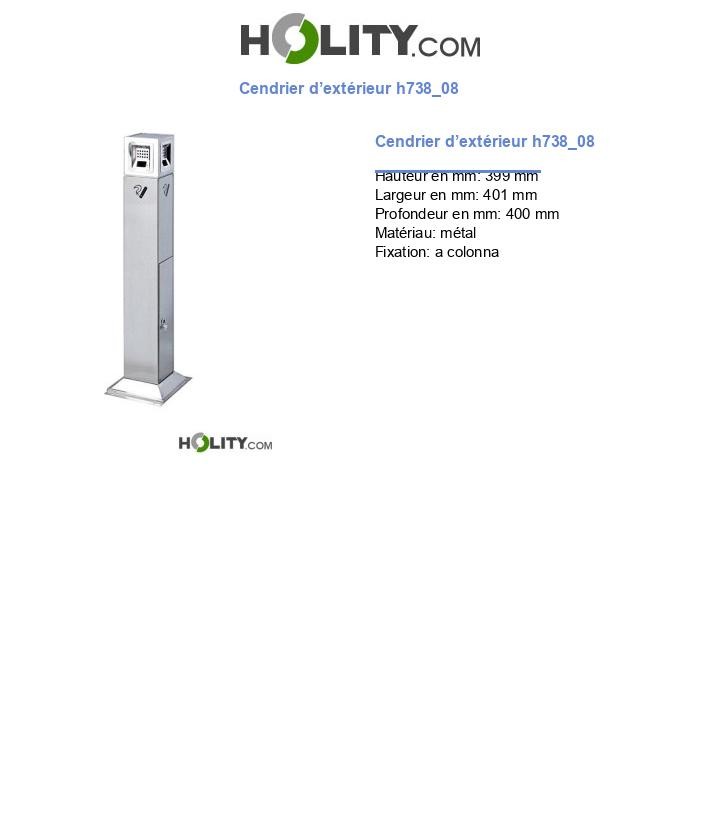 Cendrier d’extérieur h738_08