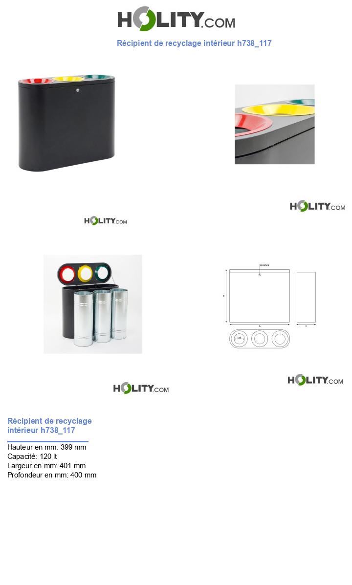 Récipient de recyclage intérieur h738_117