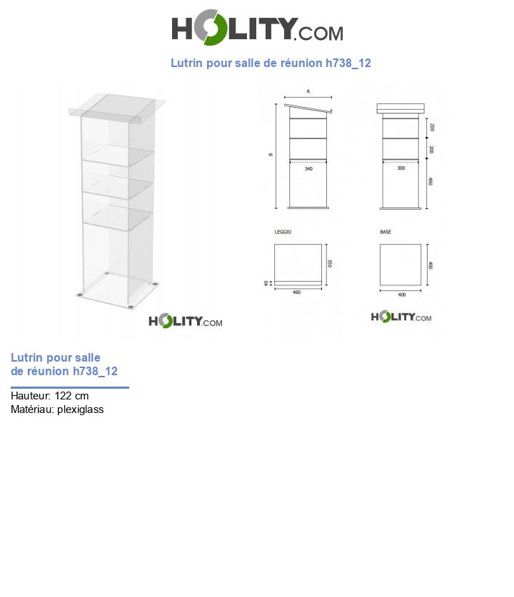 Lutrin pour salle de réunion h738_12