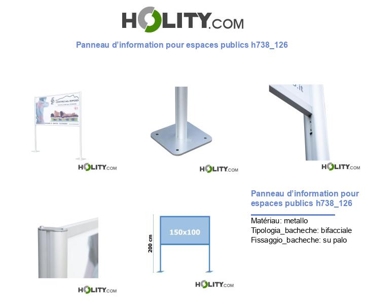 Panneau d’information pour espaces publics h738_126