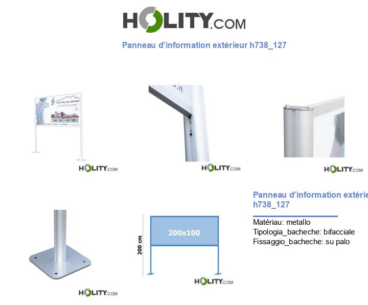 Panneau d’information extérieur h738_127
