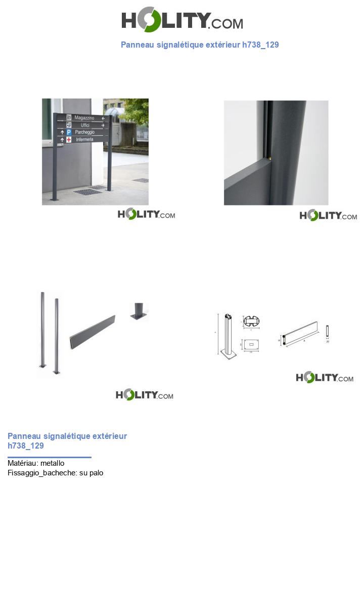 Panneau signalétique extérieur h738_129