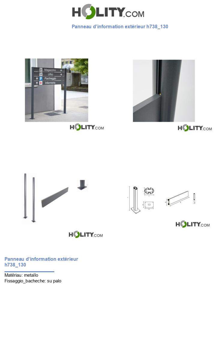 Panneau d’information extérieur h738_130