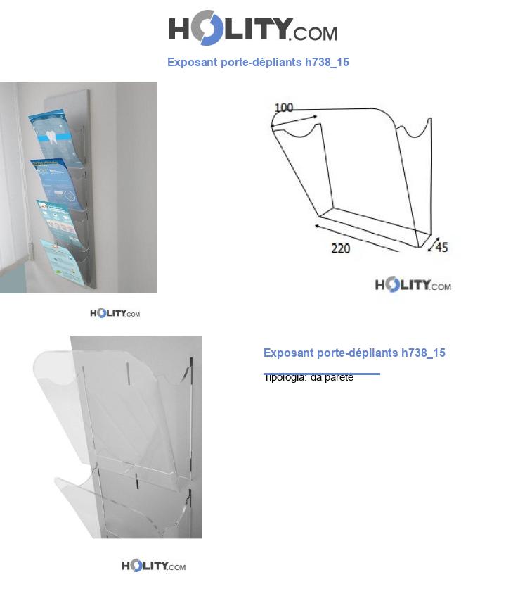 Exposant porte-dépliants h738_15