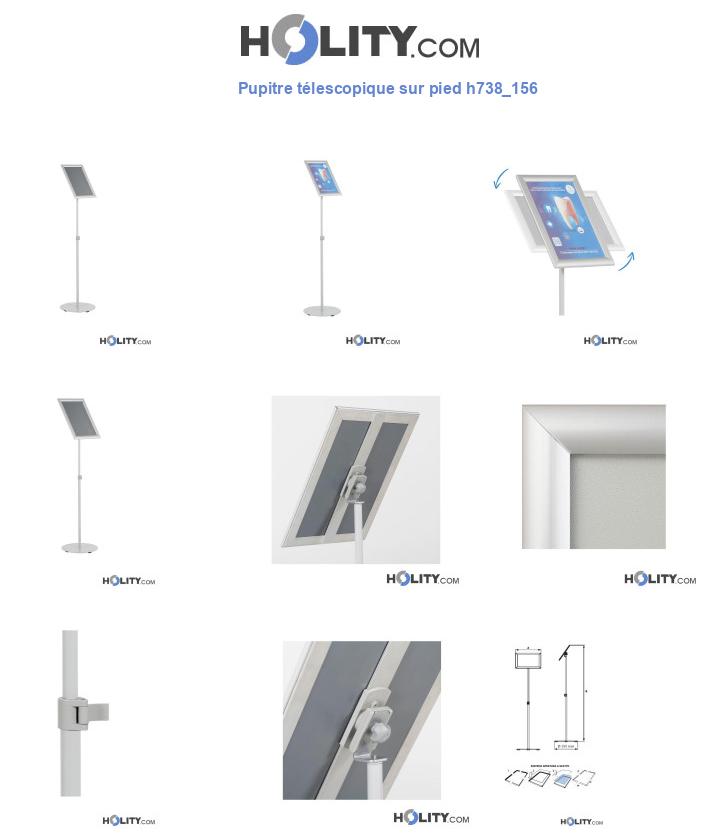 Pupitre télescopique sur pied h738_156