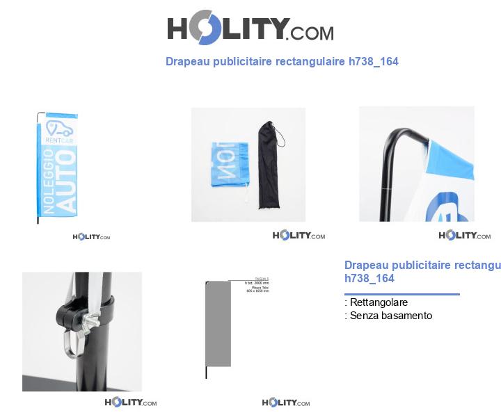 Drapeau publicitaire rectangulaire h738_164