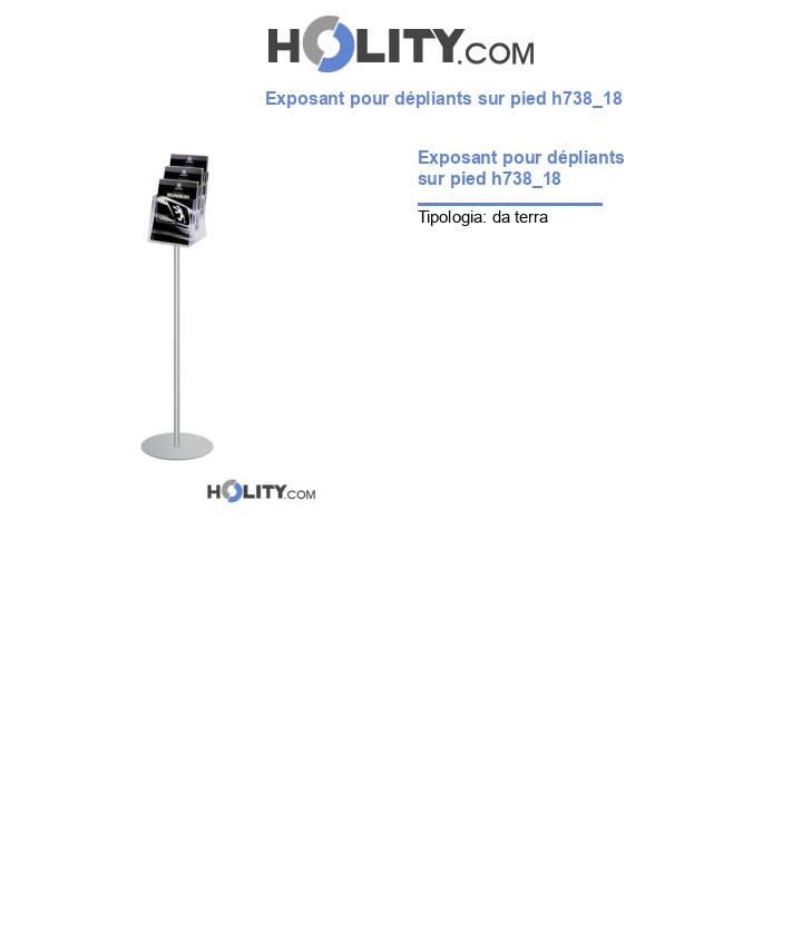 Exposant pour dépliants sur pied h738_18
