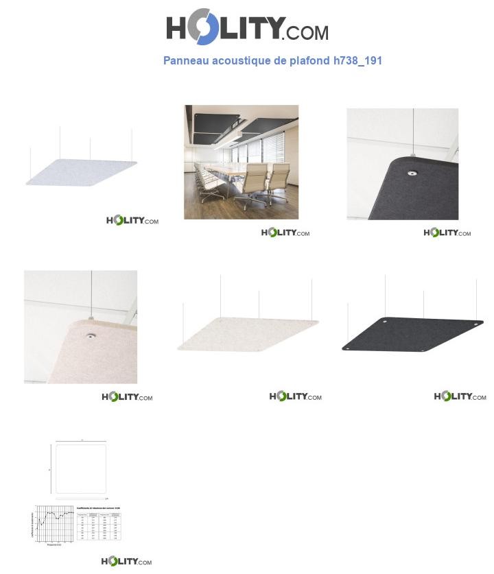 Panneau acoustique de plafond h738_191