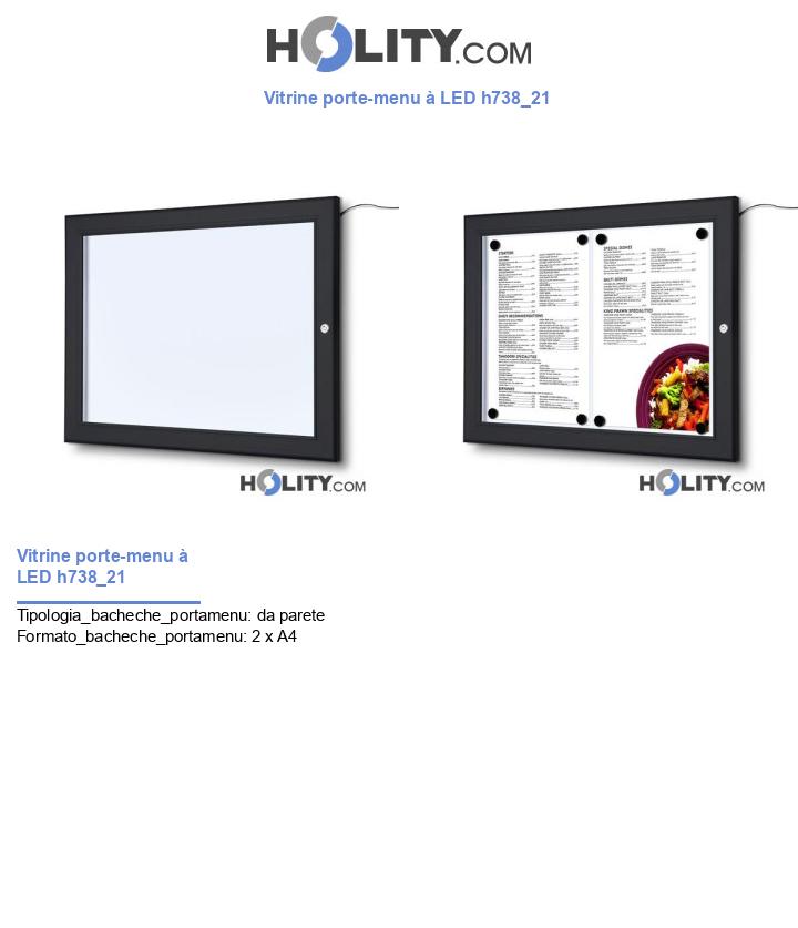 Vitrine porte-menu à LED h738_21