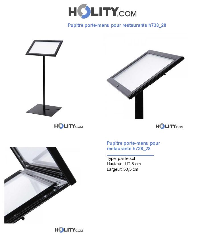 Pupitre porte-menu pour restaurants h738_28