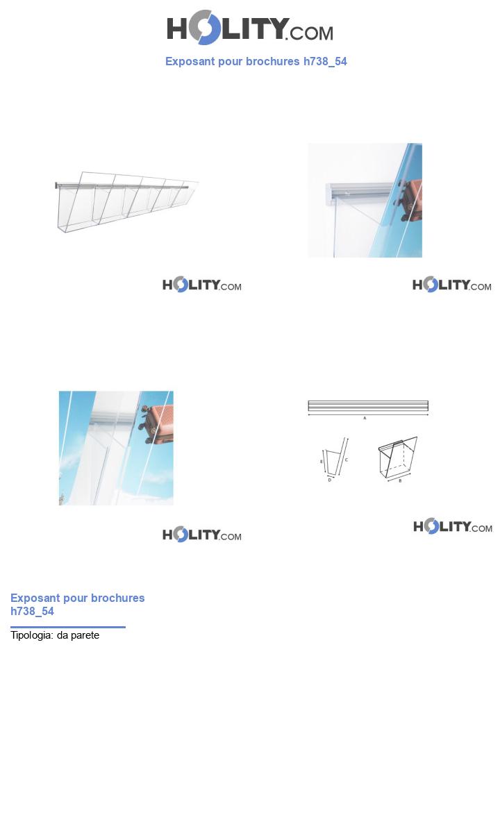 Exposant pour brochures h738_54
