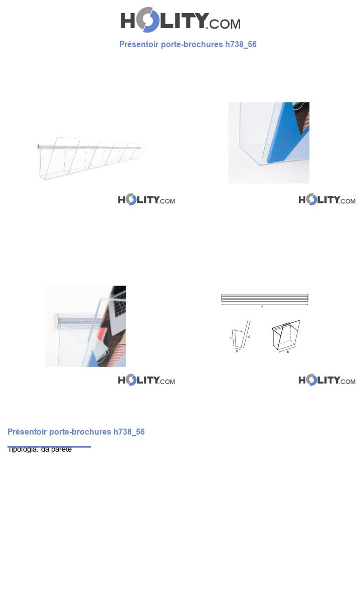 Présentoir porte-brochures h738_56