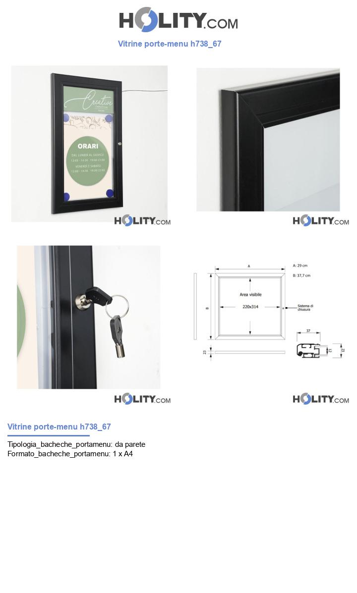 Vitrine porte-menu h738_67