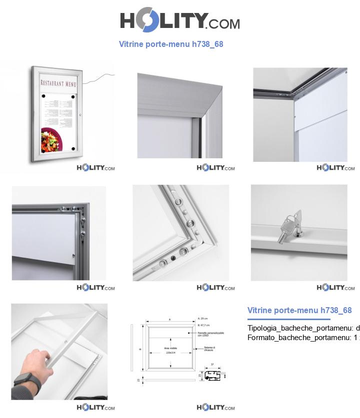 Vitrine porte-menu h738_68