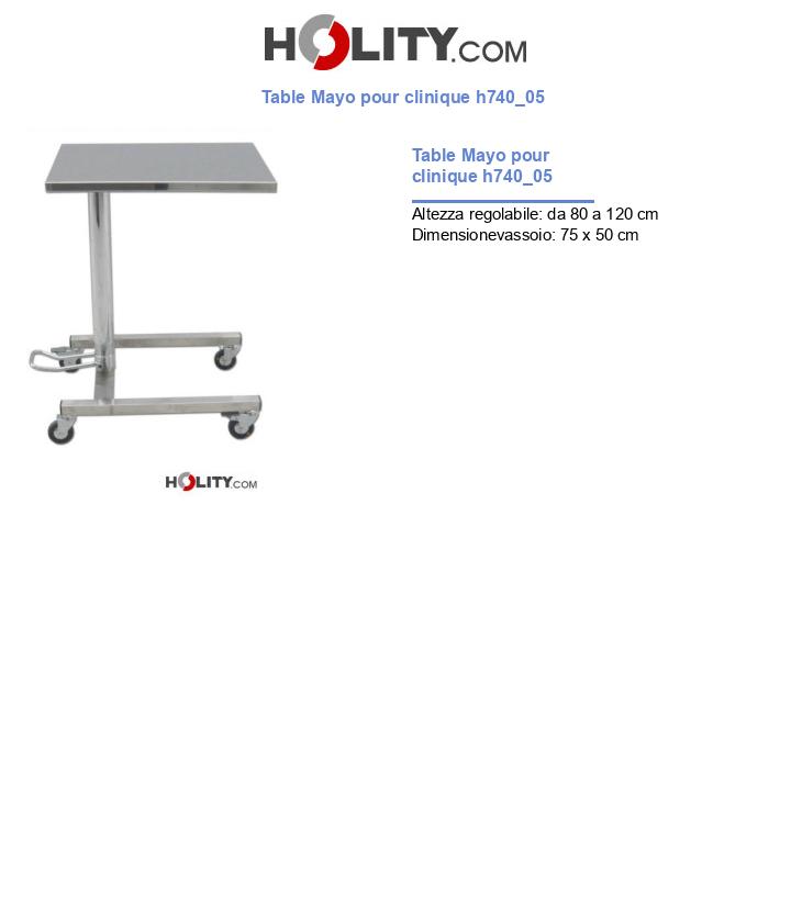 Table Mayo pour clinique h740_05