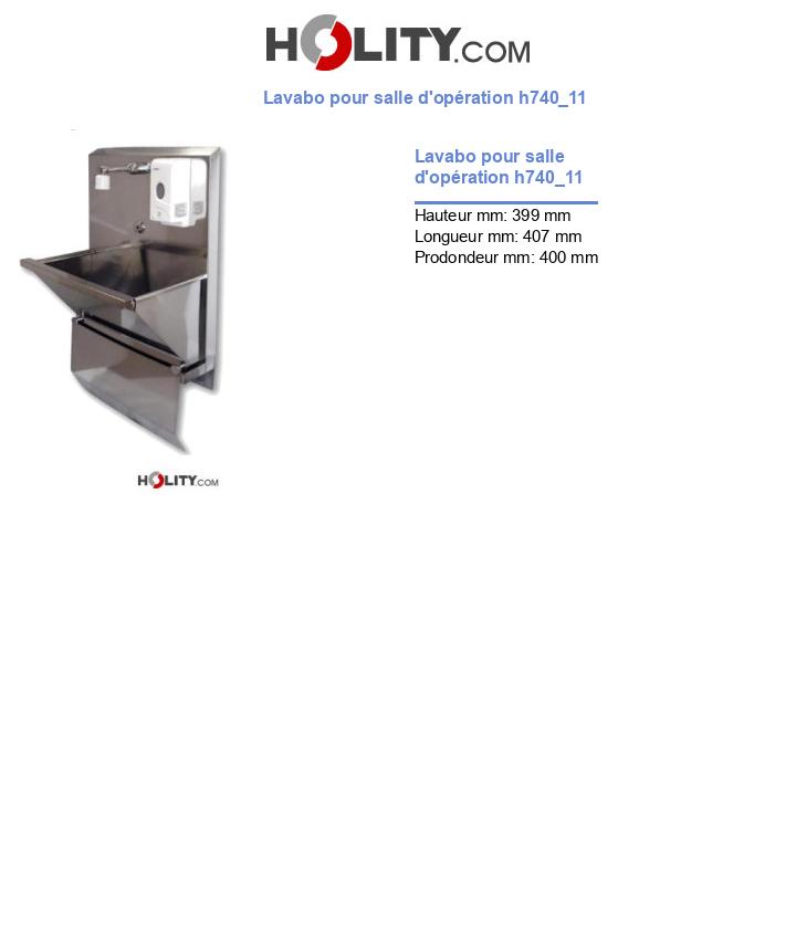 Lavabo pour salle d'opération h740_11