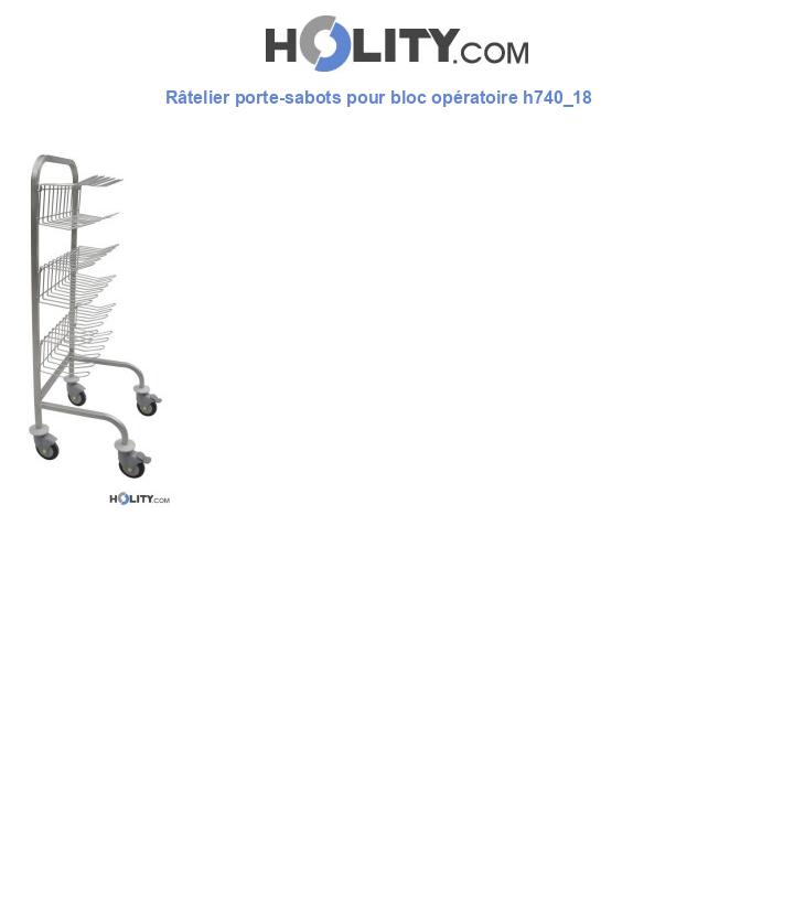 Râtelier porte-sabots pour bloc opératoire h740_18