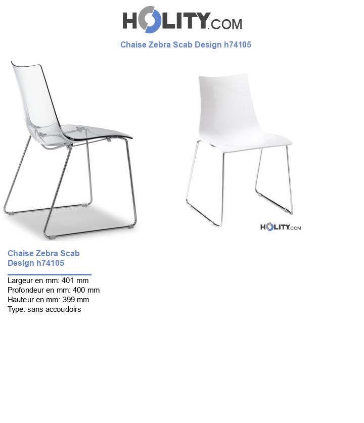 Chaise Zebra Scab Design h74105