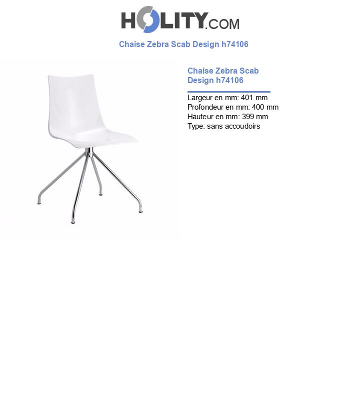 Chaise Zebra Scab Design h74106