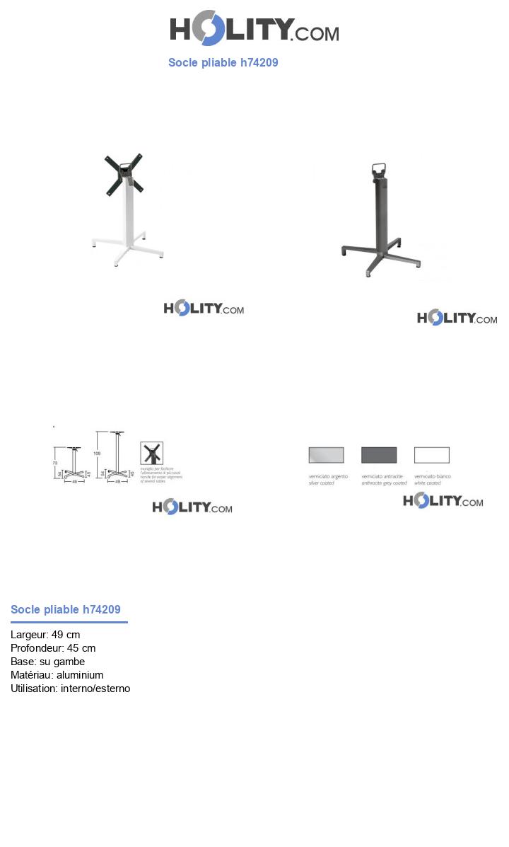 Socle pliable h74209
