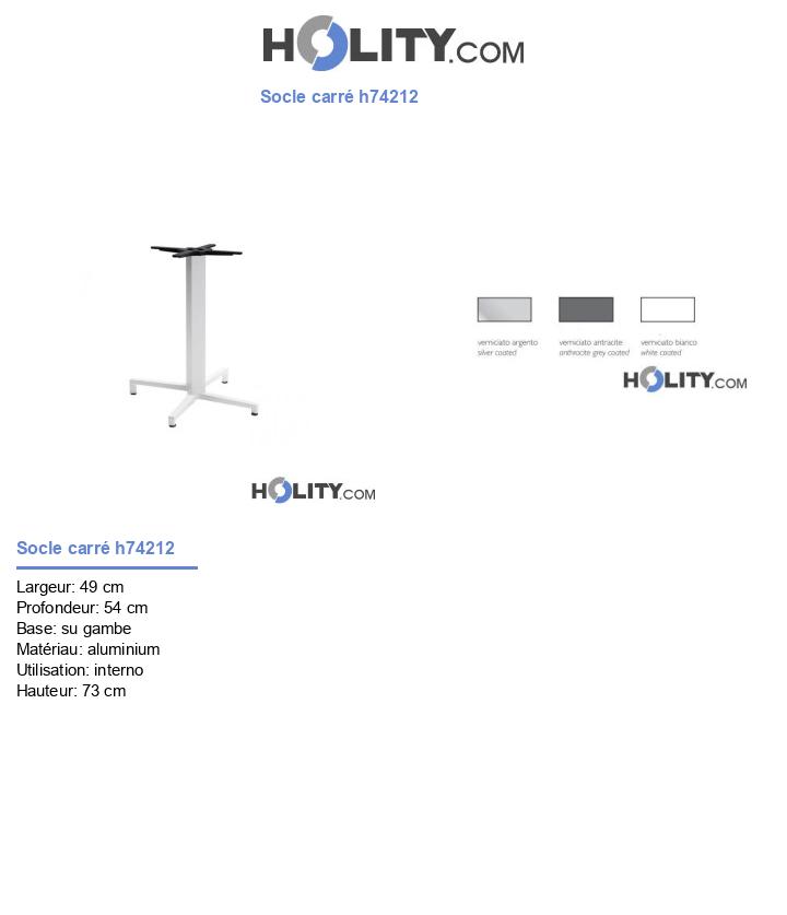 Socle carré h74212
