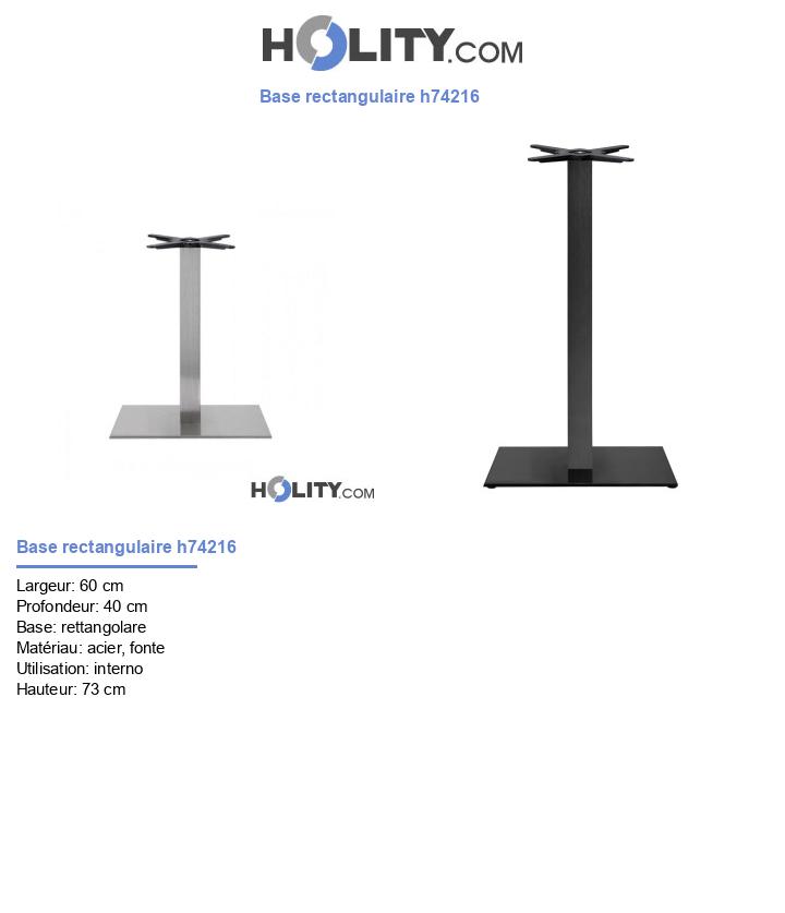 Base rectangulaire h74216