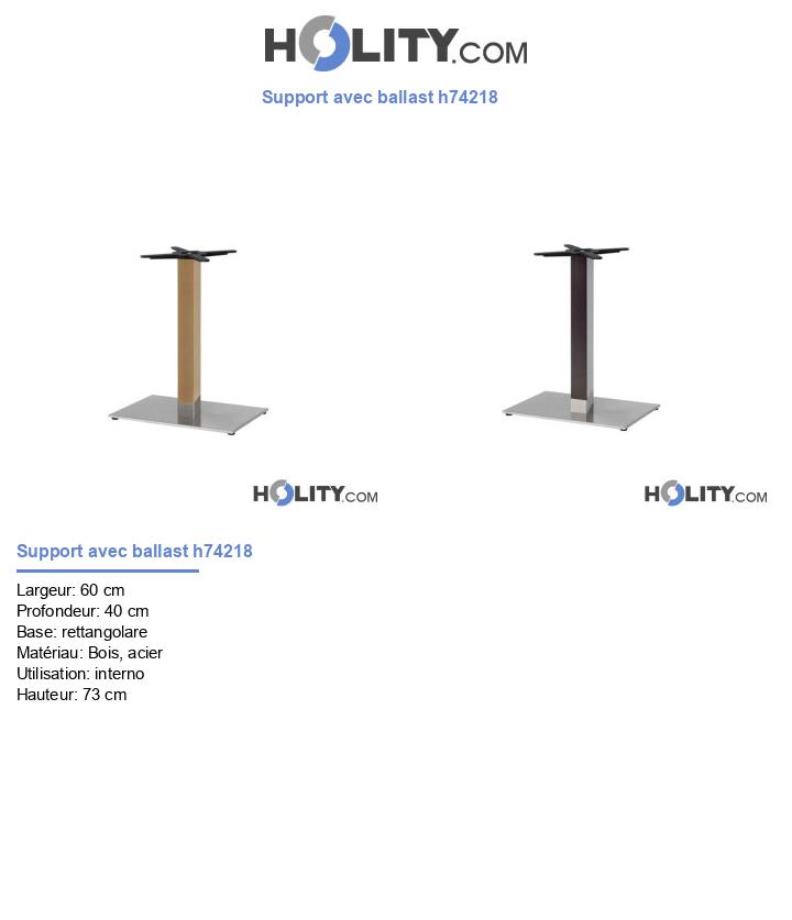 Support avec ballast h74218