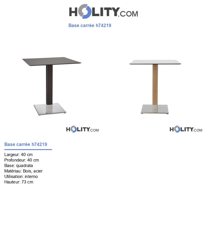 Base carrée h74219