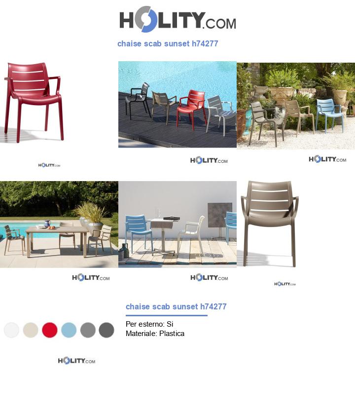 chaise scab sunset h74277