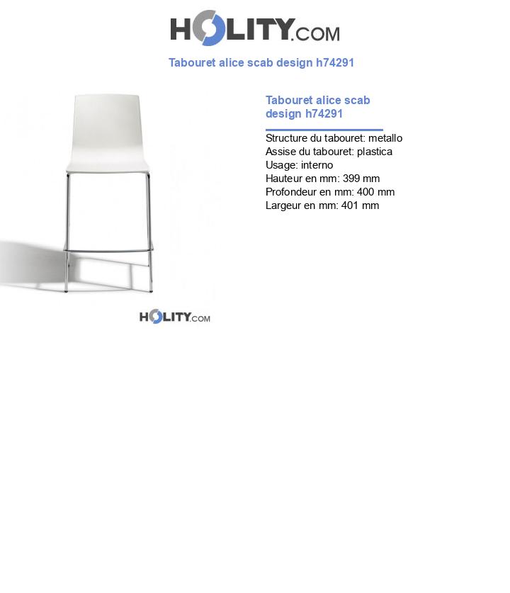 Tabouret alice scab design h74291