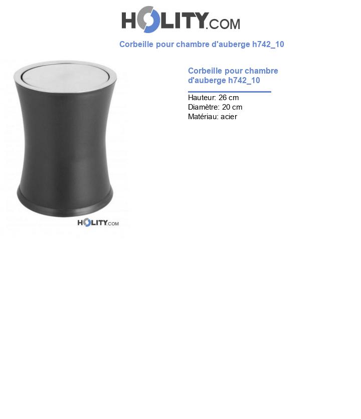 Corbeille pour chambre d'auberge h742_10