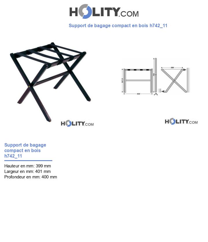 Support de bagage compact en bois h742_11