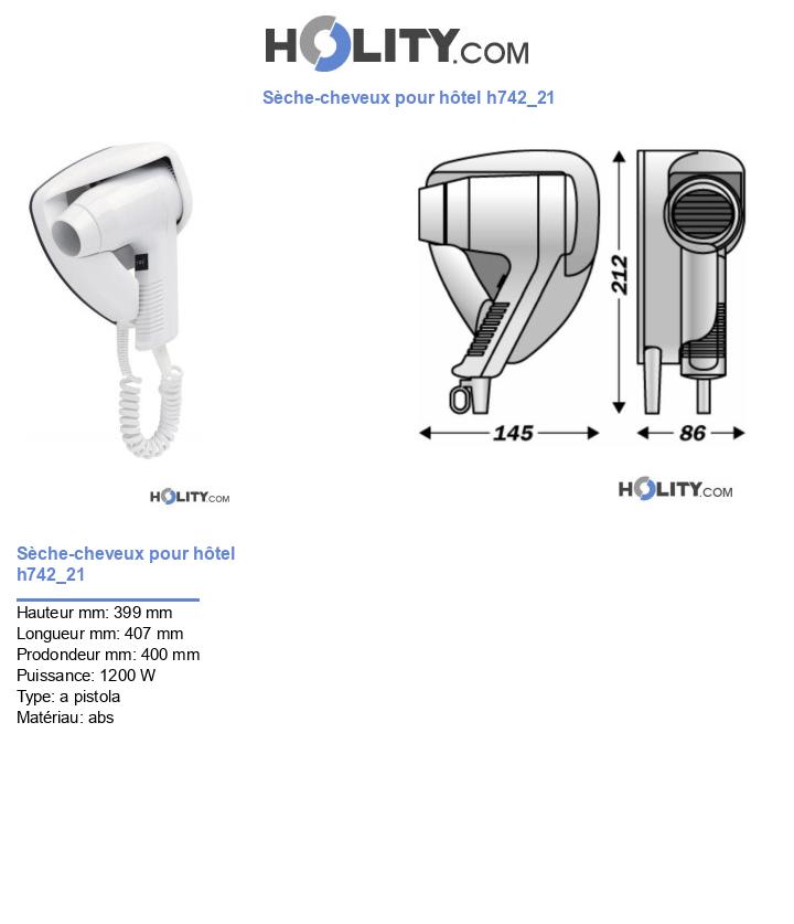 Sèche-cheveux pour hôtel h742_21