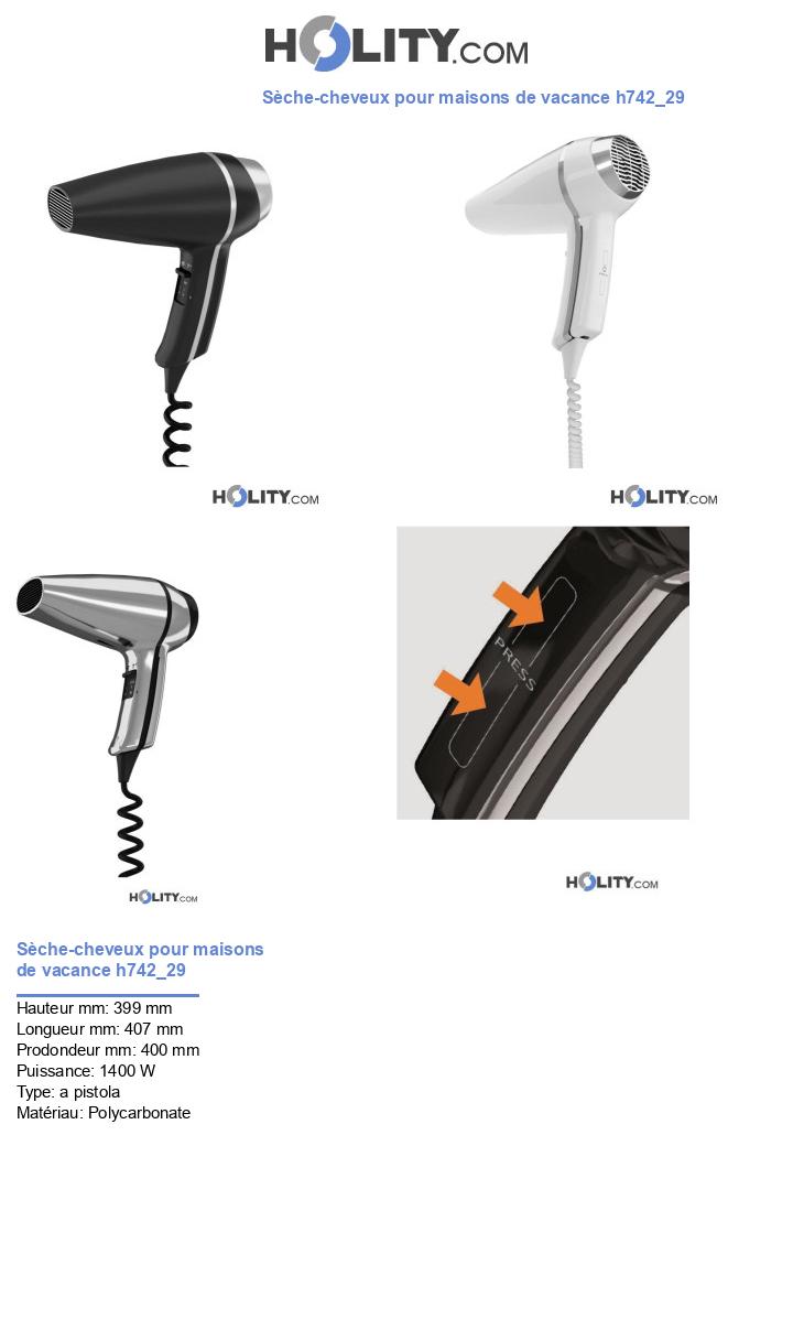 Sèche-cheveux pour maisons de vacance h742_29