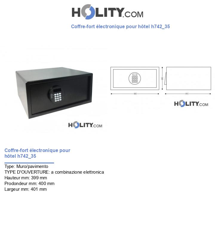 Coffre-fort électronique pour hôtel h742_35