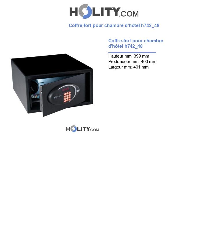 Coffre-fort pour chambre d'hôtel h742_48