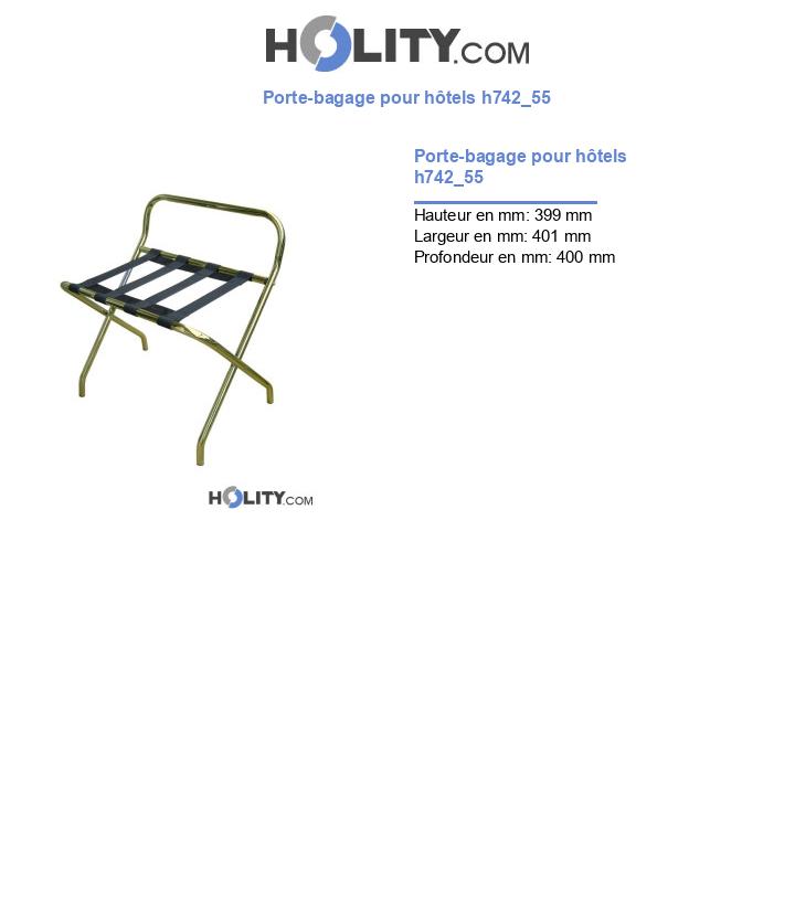 Porte-bagage pour hôtels h742_55