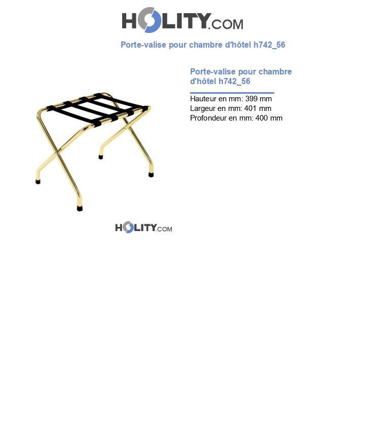Porte-valise pour chambre d'hôtel h742_56
