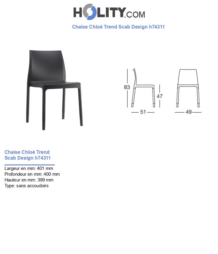 Chaise Chloé Trend Scab Design h74311