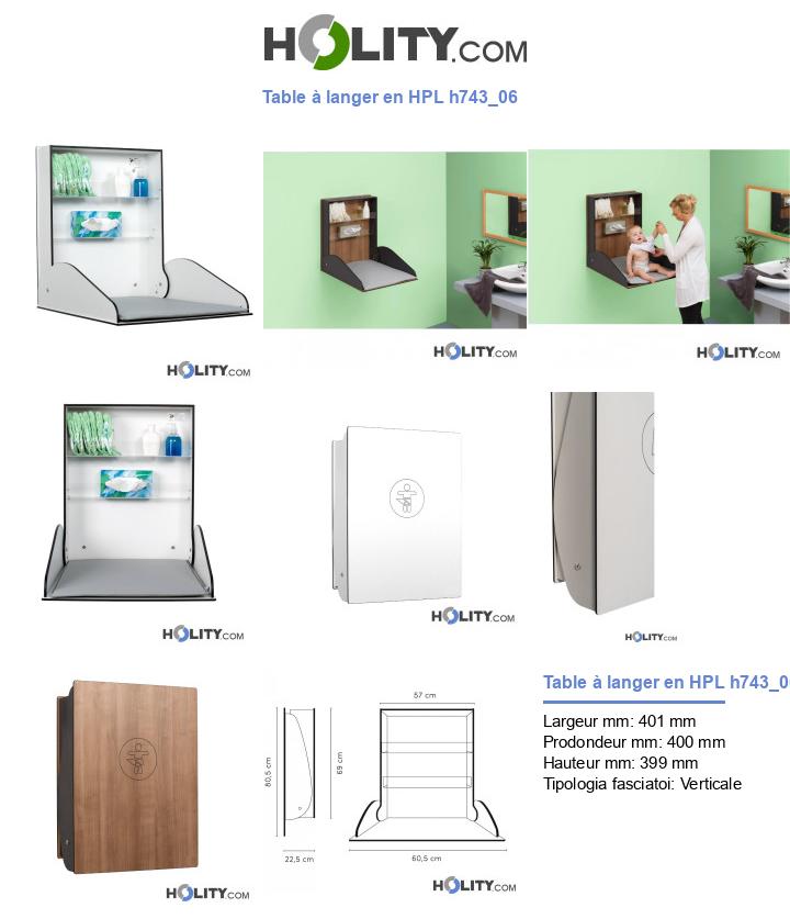 Table à langer en HPL h743_06