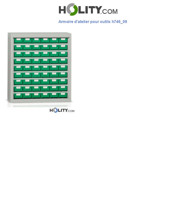 Armoire d'atelier pour outils h746_09