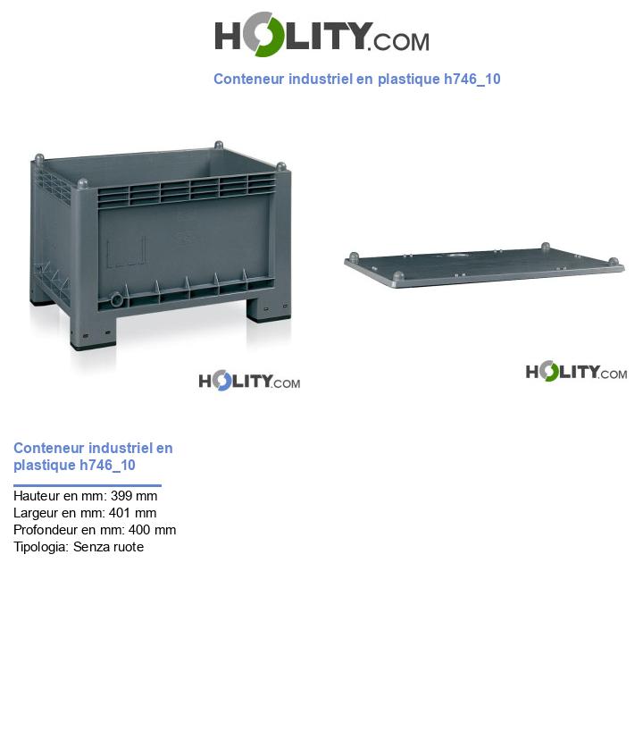 Conteneur industriel en plastique h746_10