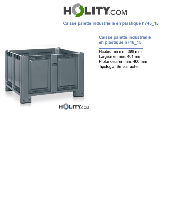 Caisse palette industrielle en plastique h746_15