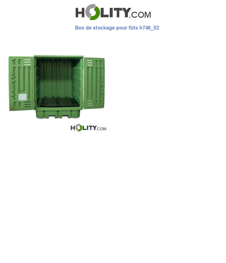 Box de stockage pour fûts h746_52