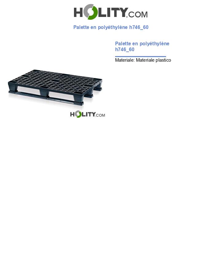 Palette en polyéthylène h746_60
