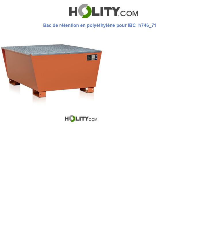 Bac de rétention en polyéthylène pour IBC  h746_71