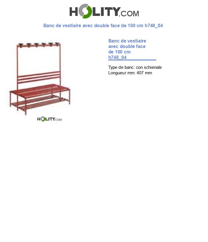 Banc de vestiaire avec double face de 100 cm h748_04