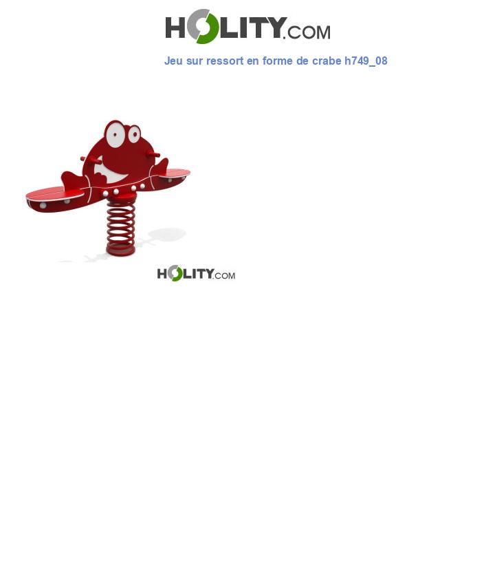 Jeu sur ressort en forme de crabe h749_08